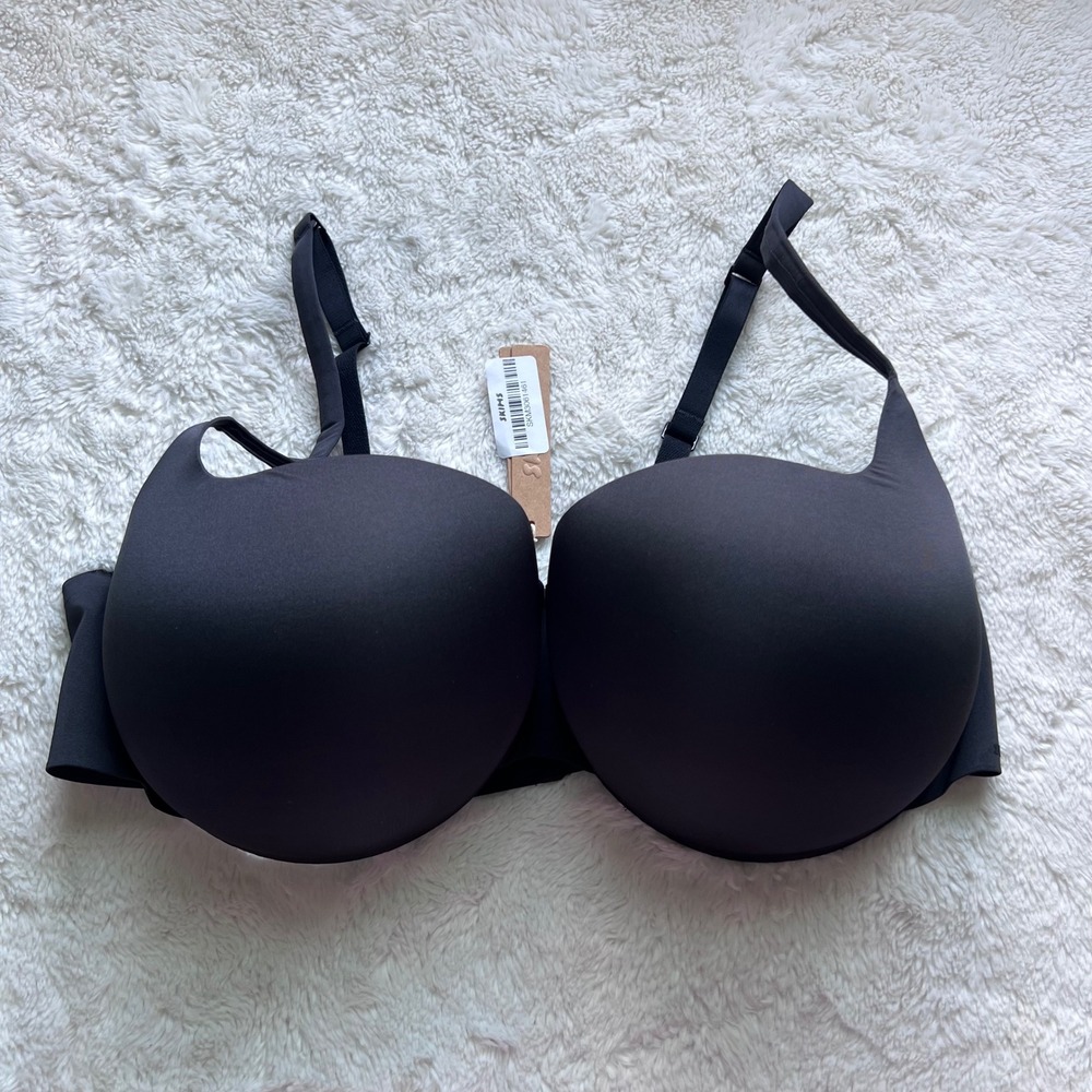 SKIMS Women's Ultimate Push-Up Balconette Bra Onyx Black BA-BAL-5486W 42DD NEW - Picture 3 of 9